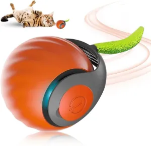 Interaktivní kočičí hračka - Smart Self Rolling Ball, USB dobíjecí, 2 rychlosti (oranžová) TopTechnology Interaktivní kočičí hračka - Smart Self Rolling Ball, USB dobíjecí, 2 rychlosti (oranžová) TopTechnology