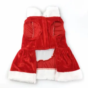 Vánoční oblečení pro malé psy - Santa kostým, zimní kabát, velikost M (Červená dívka) TopTechnology Vánoční oblečení pro malé psy - Santa kostým, zimní kabát, velikost M (Červená dívka) TopTechnology