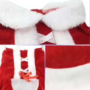 Vánoční oblečení pro malé psy - Santa kostým, zimní kabát, velikost M (Červená dívka) TopTechnology Vánoční oblečení pro malé psy - Santa kostým, zimní kabát, velikost M (Červená dívka) TopTechnology