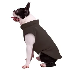 Zimní pánská flanelová bunda pro psy, kabát pro buldočky a psy plemene pug, velikost XL (káva) TopTechnology