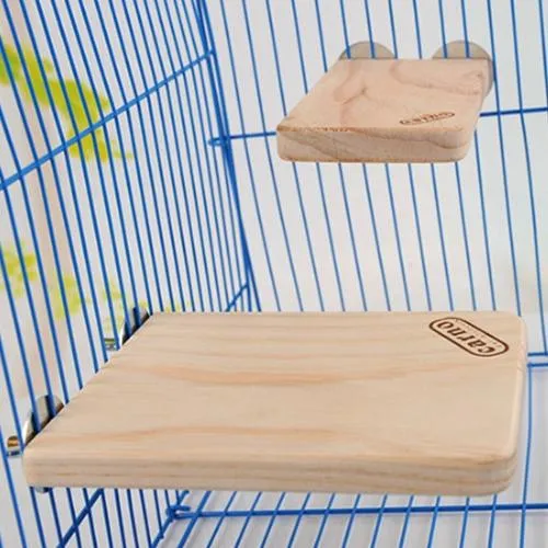 Dřevěný obdélníkový trampolín pro malé domácí mazlíčky TopTechnology