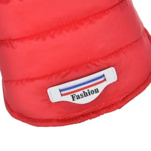 Zimní oblečení pro psy s kapucí - voděodolná bunda L (červená) TopTechnology