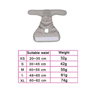 Kryt na domácí mazlíčky - voděodolné fyziologické kalhoty pro psy, velikost XL (šedé) TopTechnology
