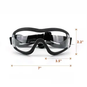 Pet Goggles - Průhledné brýle pro psy, voděodolné, větruodolné TopTechnology Pet Goggles - Průhledné brýle pro psy, voděodolné, větruodolné TopTechnology
