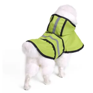 Reflexní pláštěnka pro velké psy - pončo, velikost XS (fluorescentní zelená) TopTechnology