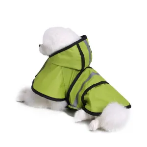 Reflexní pláštěnka pro velké psy - pončo, velikost XS (fluorescentní zelená) TopTechnology