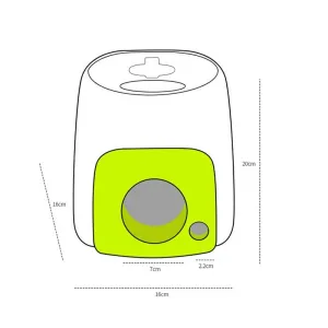 AFP Tennis Food Reward Machine - Chytrá krmící hračka pro psy (Zelená + 1 míček) TopTechnology