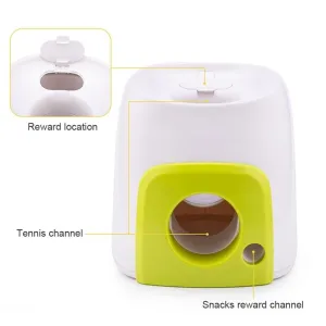 AFP Tennis Food Reward Machine - Chytrá krmící hračka pro psy (Zelená + 1 míček) TopTechnology