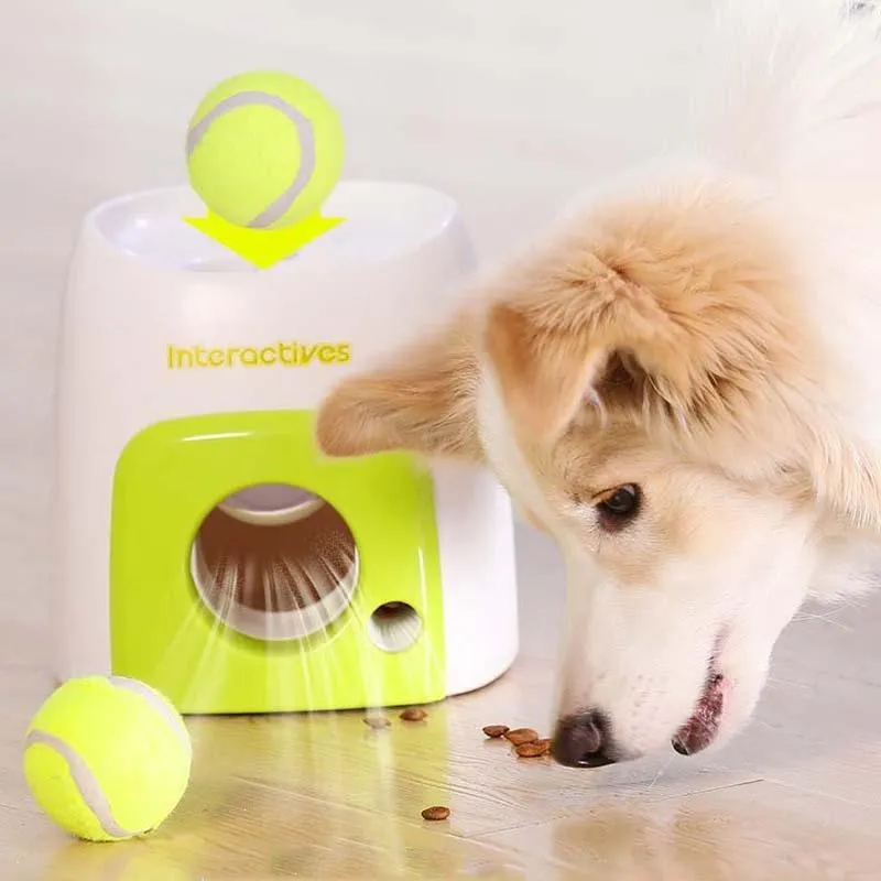 AFP Tennis Food Reward Machine - Chytrá krmící hračka pro psy (Zelená + 1 míček) TopTechnology