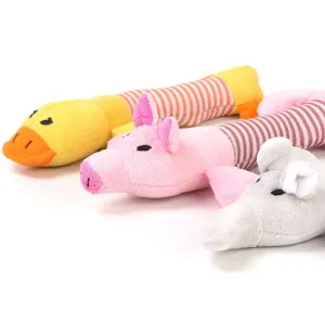 Hračky pro domácí mazlíčky - Animal Cute Long Striped Plush Sounding Pet Toy (Slon) TopTechnology Hračky pro domácí mazlíčky - Animal Cute Long Striped Plush Sounding Pet Toy (Slon) TopTechnology