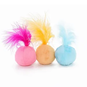 Hračky pro kočky Ring Bell Feathers - plyšová hračka (růžová) TopTechnology Hračky pro kočky Ring Bell Feathers - plyšová hračka (růžová) TopTechnology