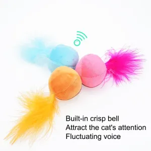 Hračky pro kočky Ring Bell Feathers - plyšová hračka (růžová) TopTechnology Hračky pro kočky Ring Bell Feathers - plyšová hračka (růžová) TopTechnology
