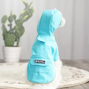 Pláštěnka pro psy s kapucí XXL (Jezerně modrá) - voděodolný kabátek pro malé psy TopTechnology