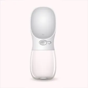 Přenosná pet láhev na vodu pro psy a kočky 550 ml (Bílá) TopTechnology