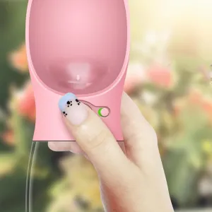 Přenosná pet láhev na vodu pro psy a kočky 550 ml (Bílá) TopTechnology