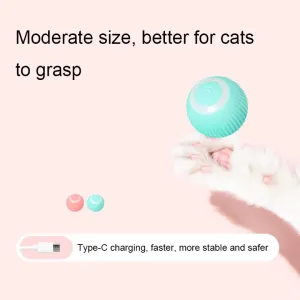 Smart Gravity Teaser Cat Rolling Ball - Odolné hračky pro kočky (Modré) TopTechnology Smart Gravity Teaser Cat Rolling Ball - Odolné hračky pro kočky (Modré) TopTechnology