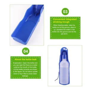 250ml Přenosná láhev na vodu pro psa/mazlíčka - náhodná barva TopTechnology