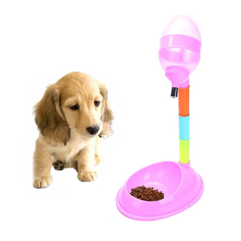 Automatické krmítko a napáječka pro psy a kočky 2 v 1, 600ML (Růžové) TopTechnology