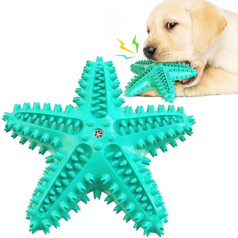Hračka pro psy Starfish - Molar Stick s únikem jídla (Lake Blue) TopTechnology