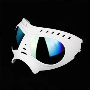 Ochranné brýle pro psy vodotěsné a sněhostálé se měkkým rámem (Bílé) TopTechnology