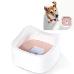 Plovoucí miska na pití pro domácí zvířata bez mokrého čumáku (Sakura prášek) TopTechnology