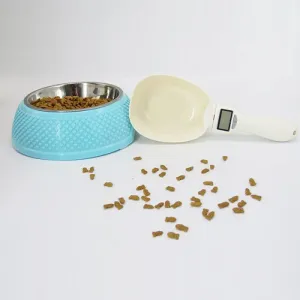 Přenosná elektronická odměrka na krmivo pro domácí mazlíčky (bílá, 250ml) TopTechnology