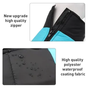 Bavlněný vestový lyžařský oblek pro psy, velikost: 4XL, obvod hrudníku: 63cm, délka zad: 55cm (Růžový) TopTechnology Bavlněný vestový lyžařský oblek pro psy, velikost: 4XL, obvod hrudníku: 63cm, délka zad: 55cm (Růžový) TopTechnology