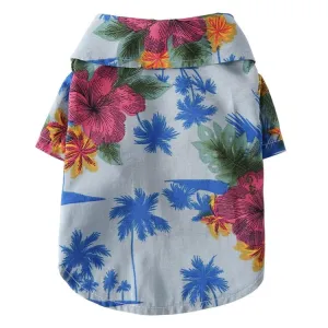 Pet Beach Shirt pro psy - Jarní a letní oblečení, Velikost: S (mořská modrá) TopTechnology