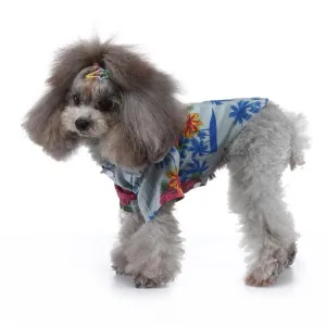 Pet Beach Shirt pro psy - Jarní a letní oblečení, Velikost: S (mořská modrá) TopTechnology