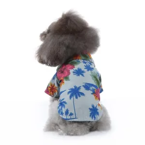 Pet Beach Shirt pro psy - Jarní a letní oblečení, Velikost: S (mořská modrá) TopTechnology