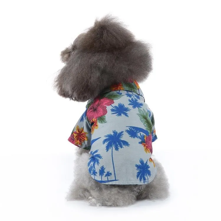 Pet Beach Shirt pro psy - Jarní a letní oblečení, Velikost: S (mořská modrá) TopTechnology
