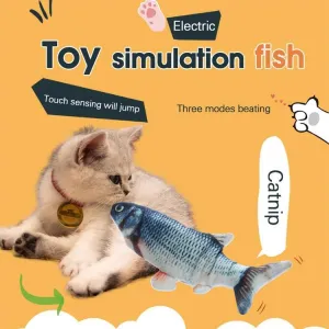 USB nabíjecí simulátor ryby pro kočky - interaktivní hračka, velikost: 30cm, styl: losos TopTechnology USB nabíjecí simulátor ryby pro kočky - interaktivní hračka, velikost: 30cm, styl: losos TopTechnology
