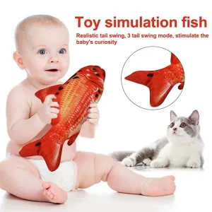 USB nabíjecí simulátor ryby pro kočky - interaktivní hračka, velikost: 30cm, styl: losos TopTechnology USB nabíjecí simulátor ryby pro kočky - interaktivní hračka, velikost: 30cm, styl: losos TopTechnology