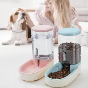 Hipidog Automatický krmítko pro psy a kočky s kombinovanou nádobou na vodu (Šedé) TopTechnology
