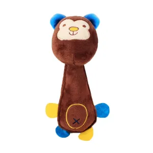 Hračka pro psy Funny Animal Shape - měkká plyšová s pískátkem (opice) TopTechnology