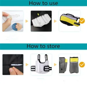 Plovací vesta pro psy Pet Life Jacket Airbag - nafukovací, skládací, velikost L TopTechnology