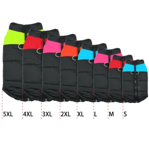 Voděodolná psí vesta pro štěňata - Zimní oblečení pro psy, vel. 3XL (modrá) TopTechnology