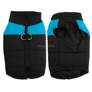Voděodolná psí vesta pro štěňata - Zimní oblečení pro psy, vel. 3XL (modrá) TopTechnology