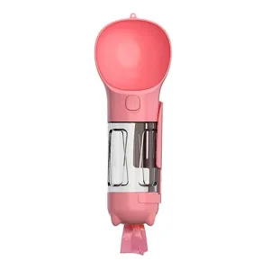 3v1 Vodní fontána pro psy - Přenosná láhev na pití 300ml (Růžová) TopTechnology 3v1 Vodní fontána pro psy - Přenosná láhev na pití 300ml (Růžová) TopTechnology