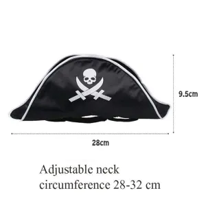 Čepice pro domácí mazlíčky - Pirateský klobouk pro kočky a psy, velikost: univerzální TopTechnology