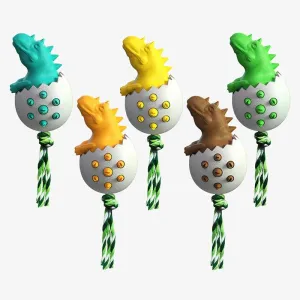 Dinosaur Egg Dog Molar Stick - Odolná zubní kartáček pro psy (Jezerně modrá) TopTechnology