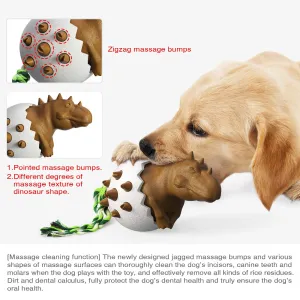 Dinosaur Egg Dog Molar Stick - Odolná zubní kartáček pro psy (Jezerně modrá) TopTechnology