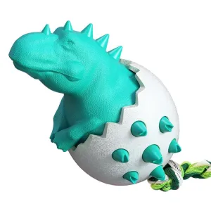 Dinosaur Egg Dog Molar Stick - Odolná zubní kartáček pro psy (Jezerně modrá) TopTechnology