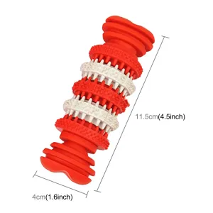 Hračka pro psy - čisticí a žvýkací hračka z netoxické gumy, malá velikost, délka: 12cm (červená) TopTechnology Hračka pro psy - čisticí a žvýkací hračka z netoxické gumy, malá velikost, délka: 12cm (červená) TopTechnology