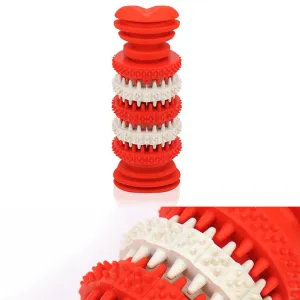 Hračka pro psy - čisticí a žvýkací hračka z netoxické gumy, malá velikost, délka: 12cm (červená) TopTechnology Hračka pro psy - čisticí a žvýkací hračka z netoxické gumy, malá velikost, délka: 12cm (červená) TopTechnology