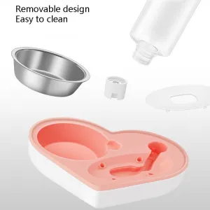 Miska pro domácí zvířata Love s automatickým vodním zásobníkem (šedá) TopTechnology