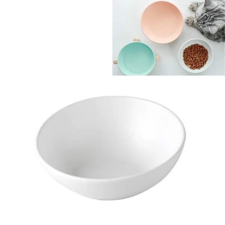 Miska pro kočky a psy 15cm/300ml keramická mísa, styl: Miska (bílá) TopTechnology