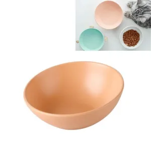Miska pro kočky a psy 18cm/600ml keramická, oranžová TopTechnology