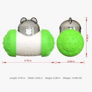 Hračka pro domácí mazlíčky - Pet Swing Bear s vyvážením a únikem potravy (Růžová Bílá) TopTechnology