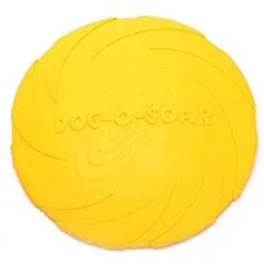 Hračky pro domácí mazlíčky: Velké letící disky pro psy - žlutý frisbee TopTechnology